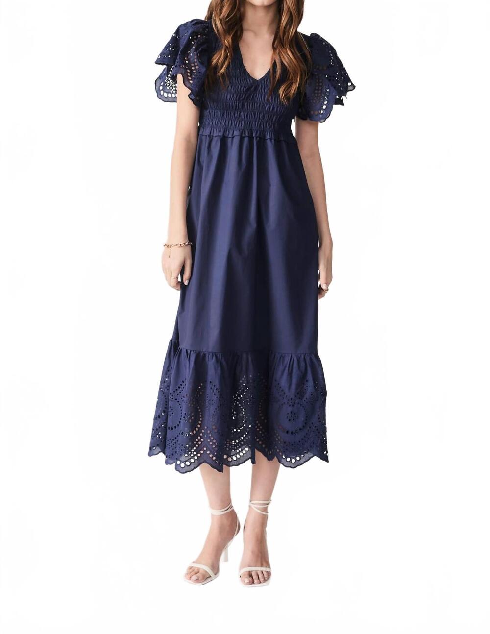 NEW DELUC avis dress in blue